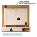 Ver mais imagens de Painel para TV até 60 Polegadas 152cm x 160cm com 2 Portas Basculantes Aquiles Espresso Móveis