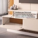 Ver imagem 6 de Painel para TV até 60 Polegadas 152cm x 160cm com 2 Portas Basculantes Aquiles Espresso Móveis