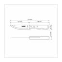Ver imagem 4 de Conjunto de Facas para Churrasco Jumbo Tramontina em Aço Inox com Cabo Vermelho Polywood 4 Peças