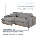 Ver imagem 7 de Sofá Cama Retrátil e Reclinável 2 Lugares Pés Madeira Maciça 230cm França Yescasa