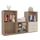 Ver imagem 4 de Guarda-Roupa Infantil com Nicho e 3 Gavetas Frame Yescasa