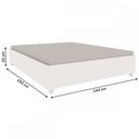 Ver imagem 3 de Base de Cama Box Casal Mônaco Neve - Tcil Móveis