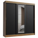 Ver imagem 2 de Guarda-roupa Casal Madesa Kansas 3 Portas de Correr com Espelho 3 Gavetas