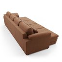 Ver mais imagens de Sofá Retrátil Elétrico Sala de Estar Nolan Bipartido 414cm Conforto Premium em Couro Mel Manchado G5