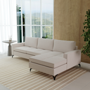 Ver imagem 2 de Sofá 4 Lugares Living Fixo Viena com Chaise 2,70m em Bouclé:champagne