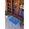 Capacho Mandala Azul Céu Tapete Limpa Pé Porta Colorido Decoração Esotérico Porta Zen Energias - 4