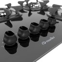 Ver imagem 4 de Cooktop 5 Bocas a Gás Mueller G4 com Mesa de Vidro Temperado Preto Bivolt