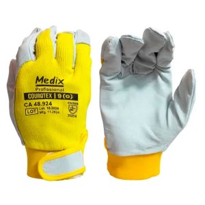Luva Vaqueta Dorso Ca 48924 Epi Obra Construçao Esporte Courotex Resistente