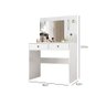 Cômoda Camarim Ideal 90cm 2 Gavetas com Espelho e Luminárias de Led Branco Moval - 5