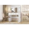 Cômoda Camarim Ideal 90cm 2 Gavetas com Espelho e Luminárias de Led Branco Moval - 1