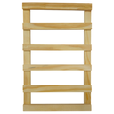 Ver imagem 2 de Kit 4 Treliças Jardim Vertical Pinus 30x50 Cm Natural