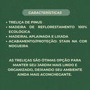 Ver imagem 5 de Kit 4 Treliças Jardim Vertical Pinus 30x50 Cm Natural