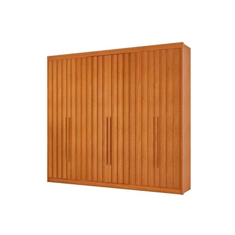 Guarda Roupa Casal 6 Portas Ripadas e 8 Gavetas Grécia Cinamomo Conquista