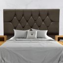 Ver imagem 1 de Cabeceira Estofada Cama Box Solteirão 100 Cm Suede Paris Marrom