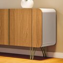 Ver imagem 7 de Balcão Aparador Buffet Anabelle Off White/cinamomo H01 - D’Rossi