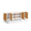 Ver imagem 6 de Balcão Aparador Buffet Anabelle Off White/cinamomo H01 - D’Rossi