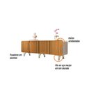 Ver imagem 4 de Balcão Aparador Buffet Anabelle Off White/cinamomo H01 - D’Rossi