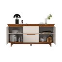 Ver imagem 5 de Buffet Flow 2 Portas Off White e Freijó para Sala de Jantar com Design Moderno e Organização