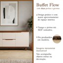 Ver imagem 2 de Buffet Flow 2 Portas Off White e Freijó para Sala de Jantar com Design Moderno e Organização