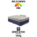 Ver imagem 7 de Base Box Baú Bipartido Casal 138x188 Suede Preto com Colchão Ecoline D40 Espuma