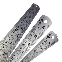 Réguas Escala de Aço Inoxidável 100cm 60cm e 30cm BRASFORT - 1