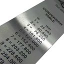 Ver imagem 5 de Réguas Escala de Aço Inoxidável 100cm 60cm e 30cm BRASFORT