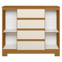 Ver imagem 4 de Cômoda com Sapateira Selene A02 4 Gavetas MDF-MDP Cinamomo-Off Mpozenato