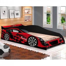 Cama Infantil com Proteção Lateral Carro Speed  - 1
