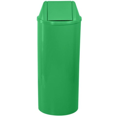 Lixeira de Plástico Verde 70x30cm com Tampa Vai Vem 50 Litros - Eb27vd - Jsn Cesto Plastico 70x30 Cm