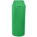 Ver imagem 1 de Lixeira de Plástico Verde 70x30cm com Tampa Vai Vem 50 Litros - Eb27vd - Jsn Cesto Plastico 70x30 Cm