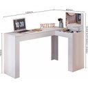 Ver imagem 3 de Escrivaninha De Canto Com Camarim Jade Preto - Ninho Decor