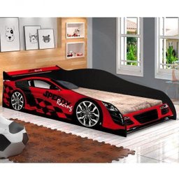 Cama Infantil com Proteção Lateral Carro Speed 200cm - 1 Cama Infantil com Proteção Lateral Carro Speed 200cm - 1