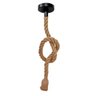 Luminaria Pendente Corda Sisal Retro Kit 5 Uni Decoraçao Iluminaçao Casa Restaurante Loja Quarto Sal - 5