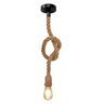 Luminaria Pendente Corda Sisal Retro Kit 5 Uni Decoraçao Iluminaçao Casa Restaurante Loja Quarto Sal - 10