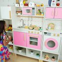 Ver imagem 2 de Módulo Crescer Cozinha Infantil com Geladeira - Rosa