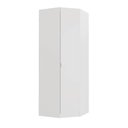 Ver imagem 2 de Guarda Roupa Modulado de Canto Obliquo 1 Porta Hera CabeCasa MadeiraOriginals Branco Algodão