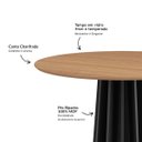 Ver imagem 3 de Mesa de Jantar Redonda 105cm com Tampo de Vidro 100% Mdf