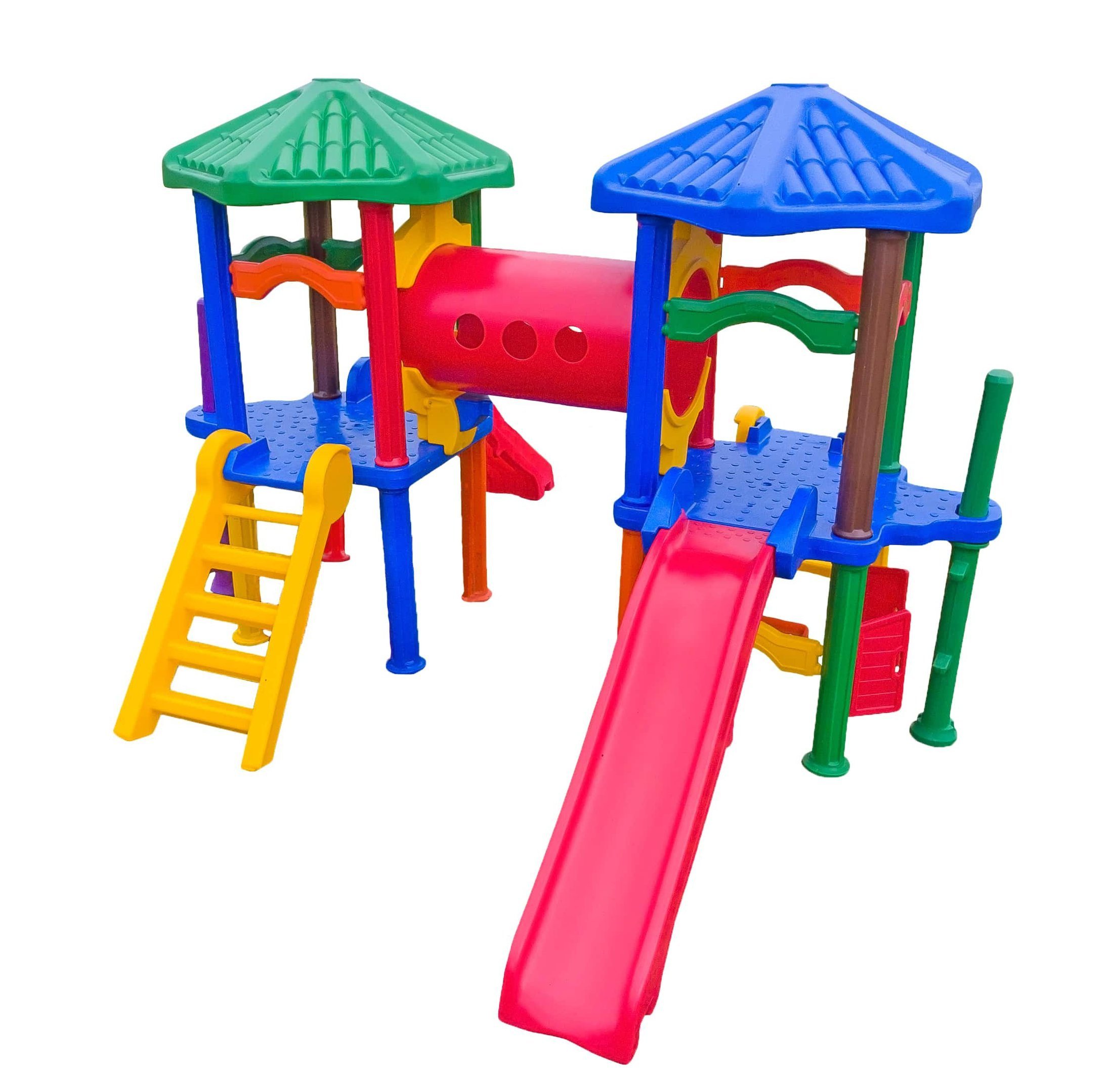 Playground Duplo Prata Freso com Escorregador Infantil
