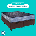 Ver imagem 4 de Cama + Bau Blindado e Colchão Molas Ensacadas Queen - Petrus Paropas