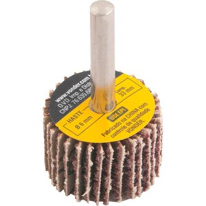 Roda lixa minikontour 50x20mm g50 haste 6mm - Vonder