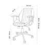 Cadeira de Escritório Ergonômica Giratória Diretor Executiva Couro Saragoça Office Caramelo - 9