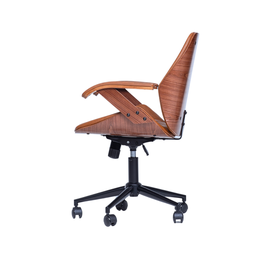 Cadeira de Escritório Ergonômica Giratória Diretor Executiva Couro Saragoça Office Marrom - 5