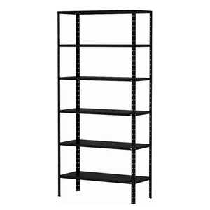 Estante de Aço 6 Prateleiras 60cm – Organizador para Casa, Escritório ou Depósito - Preta