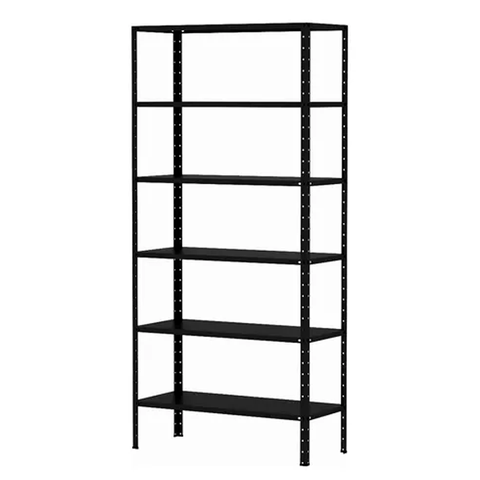 Estante de Aço 6 Prateleiras 60cm – Organizador para Casa, Escritório ou Depósito - Preta