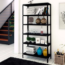 Ver imagem 4 de Estante de Aço 6 Prateleiras 60cm – Organizador para Casa, Escritório ou Depósito - Preta