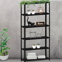 Ver imagem 5 de Estante de Aço 6 Prateleiras 60cm – Organizador para Casa, Escritório ou Depósito - Preta