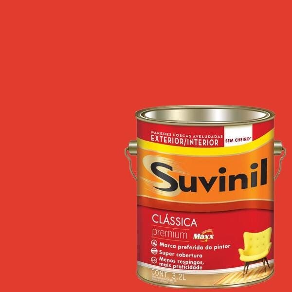 Tinta Clássica Fosca Suvinil Xeque-mate 3,2 L - Loja Online SA Tintas