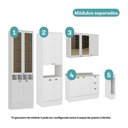 Ver imagem 3 de Cozinha Completa Milla Choice 13 Portas 3 Gavetas MDF 280cm Branco