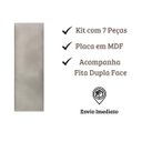 Ver imagem 3 de Cabeceira Modulada Estofada P/ Cama Casal 7 Placas 20x45cm:bege