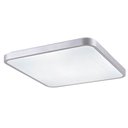 Ver imagem 1 de Plafon de Sobrepor Quadrado Acrilico Prata 50cm Led 120w 3 em 1 Bivolt Paris Luz